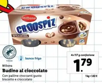 Italmark Milbona Budino al cioccolato 4x 117 g offerta
