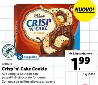 Gelatelli Crisp 'n' Cake Cookie 6x 62 g