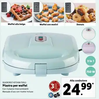 Italmark Silvercrest Kitchen Tools Piastra per waffel offerta
