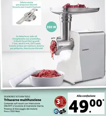 Silvercrest Kitchen Tools Tritacarne multifunzione