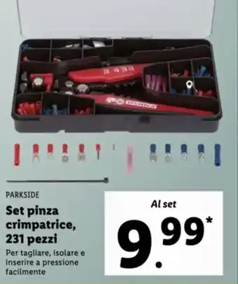 Italmark Parkside Set pinza crimpatrice, 231 pezzi offerta
