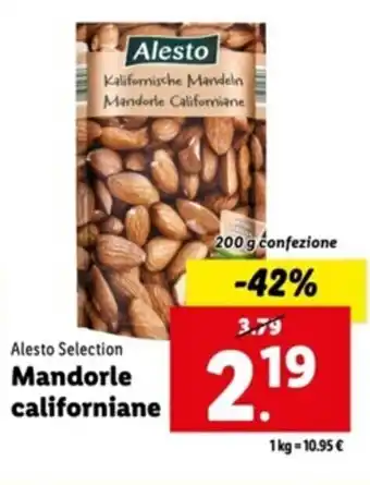 Alesto Selection Mandorle califoriane 200 g