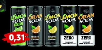 Lemon soda, Oran soda