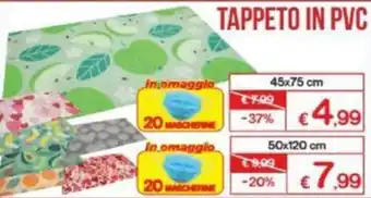Satur Tappeto in PVC 45x75cm offerta