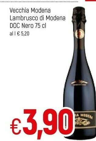 Famila Cleto Chiarli Vecchia Modena Lambrusco Di Modena Doc Nero offerta