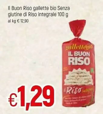 Famila Il buon riso Gallette Bio Di Riso Integrale 100 G(ml) offerta