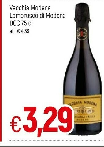 Famila Cleto Chiarli Vecchia Modena Lambrusco Di Modena Doc offerta
