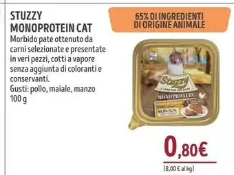 Il Gigante Stuzzy Monoprotein Cat Morbido Paté Ottenuto Da Carni Selezionate E Presentate In Veri Pezzi offerta