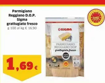 Sigma Sigma Parmigiano Reggiano Dop Grattugiato Fresco 100 G offerta