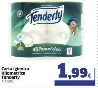 Sigma Tenderly Carta Igienica Kilometrica 4 Rotoli offerta