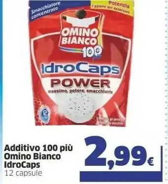 Omino Bianco Additivo 100 Piu Idrocaps 12 Capsule
