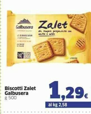 Sigma Galbusera Zalet 500 G(ml) offerta