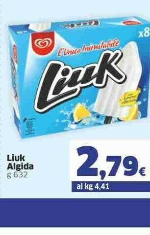 Sigma Algida Liuk 632 G(ml) offerta