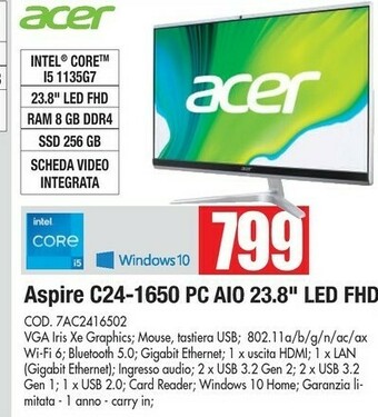 Vobis Acer acer aspire offerta