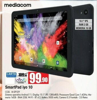 Vobis Mediacom Tablet mediacom offerta
