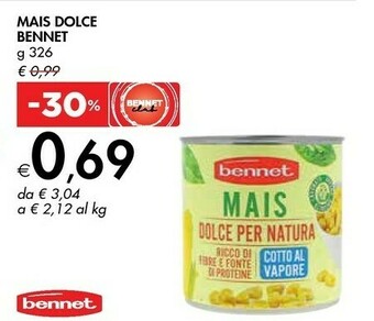 Bennet Bennet Mais Dolce offerta