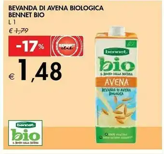 Bennet Bennet Bio Bevanda Di Avena Biologica offerta