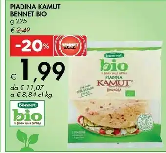 Bennet Bennet Bio Piadina Kamut offerta