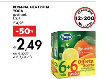 Bennet Yoga Bevanda Alla Frutta offerta