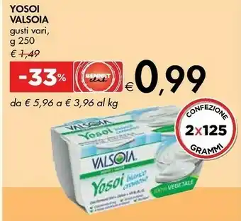 Bennet Valsoia Yosoi Cocco 100% Vegetale 250 G(ml) offerta