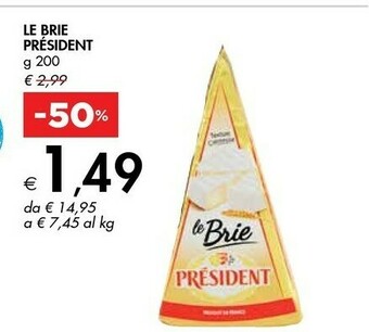 Bennet Prèsident Le Brie 200 G(ml) offerta