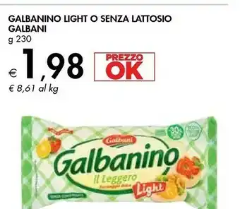 Bennet Galbani No Il Leggero Formaggio Dolce Light 230 G(ml) offerta
