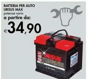 Bennet Ursus Batteria Max offerta