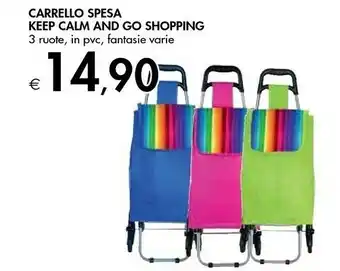 Bennet Carrello Spesa Keep Calm And Go Shopping offerta