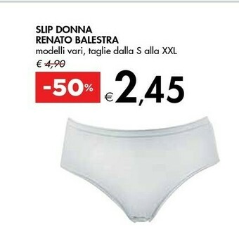 Bennet Slip Donna Renato Balestra offerta