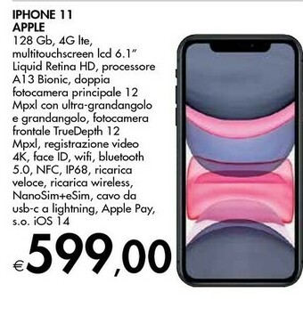 Bennet Apple IPhone 11 15,5 Cm (6.1") 128 GB Doppia SIM 4G Nero IOS 14 offerta