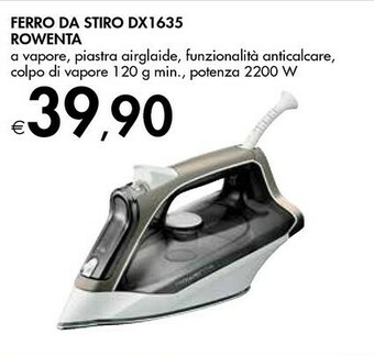 Bennet Rowenta Effective + DX1635 Ferro A Vapore Acciaio Inossidabile 2400 W Marrone offerta