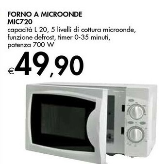 Bennet Forno A Microonde Mic720 offerta
