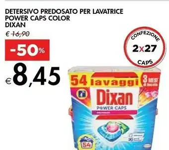 Bennet Dixan Detersivo Predosato Per Lavatrice Power Caps Color offerta