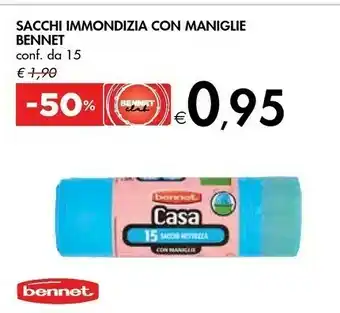 Bennet Benent Sacchi Immondizia Con Maniglie offerta
