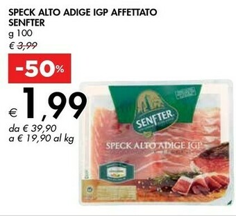 Bennet Senfter Speck Alto Adige IGP 100 G(ml) offerta