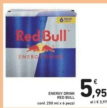Conad Red bull Energy drink offerta
