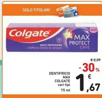 Conad Colgate Dentifricio offerta