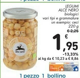 Conad Ceci Legumi offerta