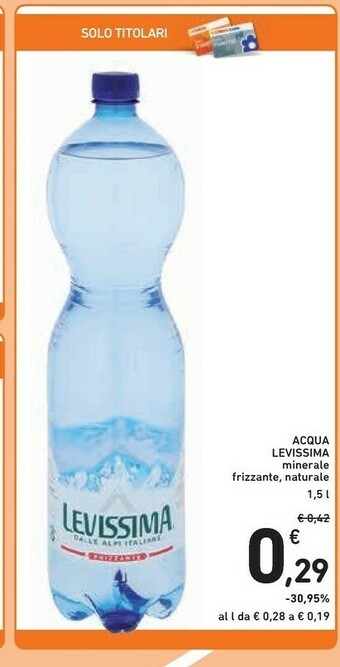 Conad Levissima Acqua offerta