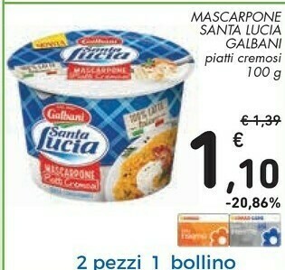 Conad Galbani Mascarpone offerta