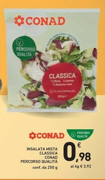Conad Conad Insalata Mista Classica Percorso Qualità offerta
