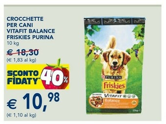 Esselunga Purina Crocchette Per Cani Vitafit Balance Friskies offerta