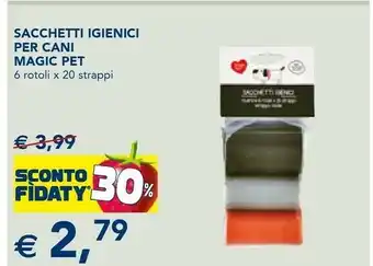 Esselunga Magic Pet Sacchetti Igienici Per Cani offerta