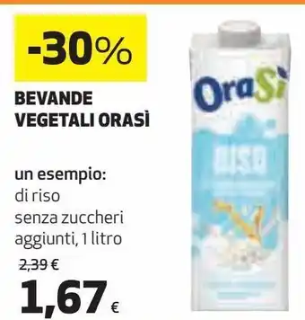 Coop Bevande vegetali orasí un esempio: di riso senza zuccheri aggiunti offerta
