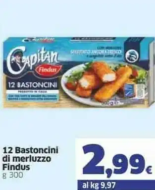 Sigma Findus 12 Bastoncini Di Merluzzo 300 G offerta