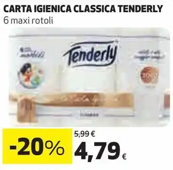 Coop Carta igienica classica tenderly offerta
