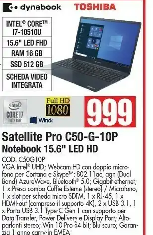 Vobis Toshiba acer aspire offerta