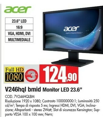 Vobis Acer Monitor tv offerta