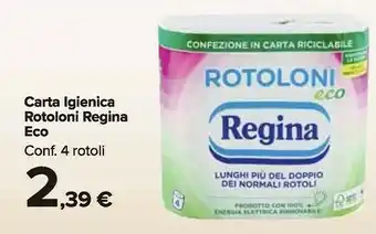 Carrefour Market Regina Carta Igienica Rotoloni Eco offerta