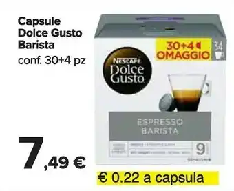 Carrefour Market Nescafé Nescafe Capsule Dolce Gusto Barista offerta